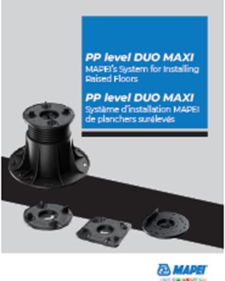 PP level DUO MAXI MAPEI’s System for Installing Raised Floors